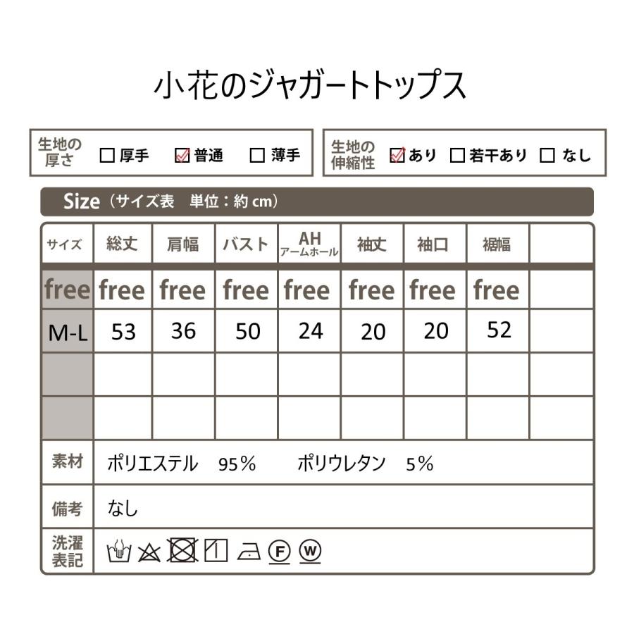 アウター ジャガードトップス 半袖 素材に技あり 半袖トップス １枚で着ても アウターにしてもok 小花刺繍 トップス  ジャガード 秋物 春物 春 秋 |  | 07