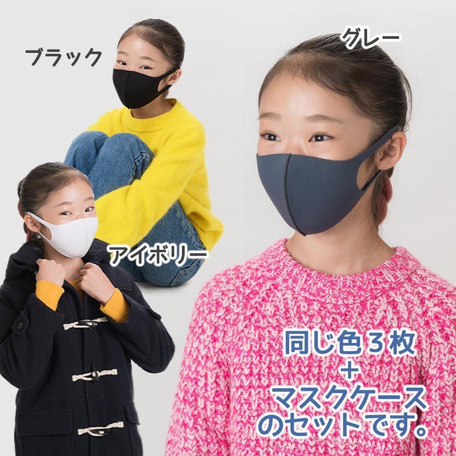 春 送料無料 マスク ケース付き3枚セット 日本企画 三層 立体構造 抗菌 子ども(s)/レディース(M)/メンズ(L)  在庫あり洗える サイズあり |  | 19