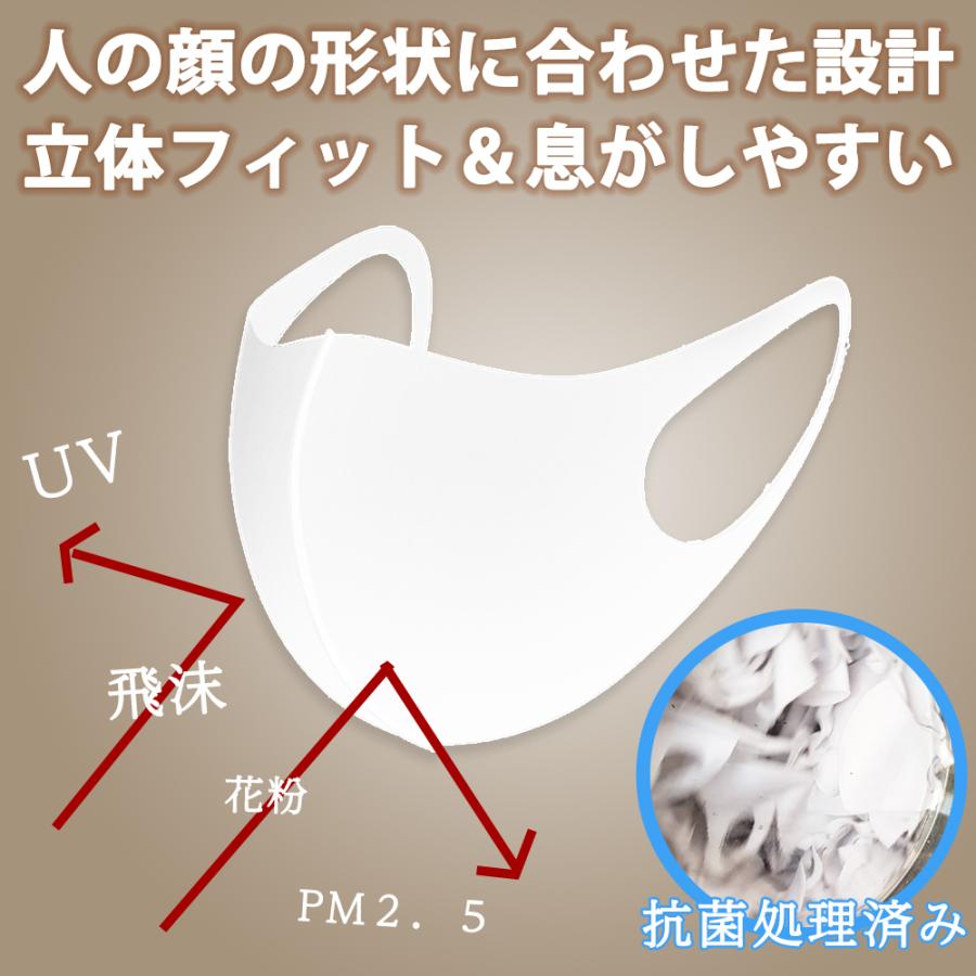 春 送料無料 マスク ケース付き3枚セット 日本企画 三層 立体構造 抗菌 子ども(s)/レディース(M)/メンズ(L)  在庫あり洗える サイズあり |  | 03