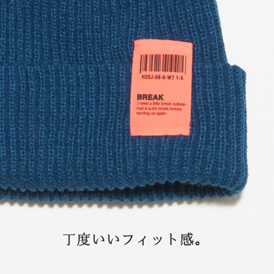 ニット帽 送料無料 リブ シンプル 帽子 ネオン カラー タグ 男女兼用 アクリル 全８色(アイボリー・ピンク・オレンジ・黄色・赤・グレー・黒・ネイビー) |  | 10