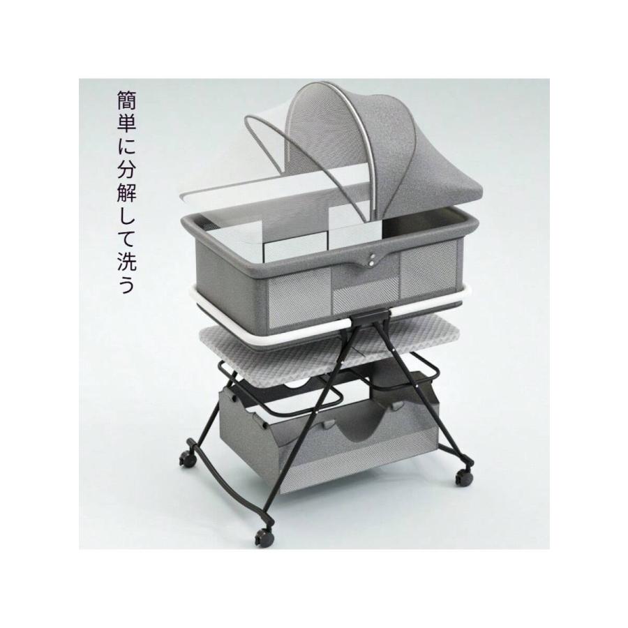 ベビーベッド 折りたたみ ミニ プレイヤード 蚊帳付き 添い寝