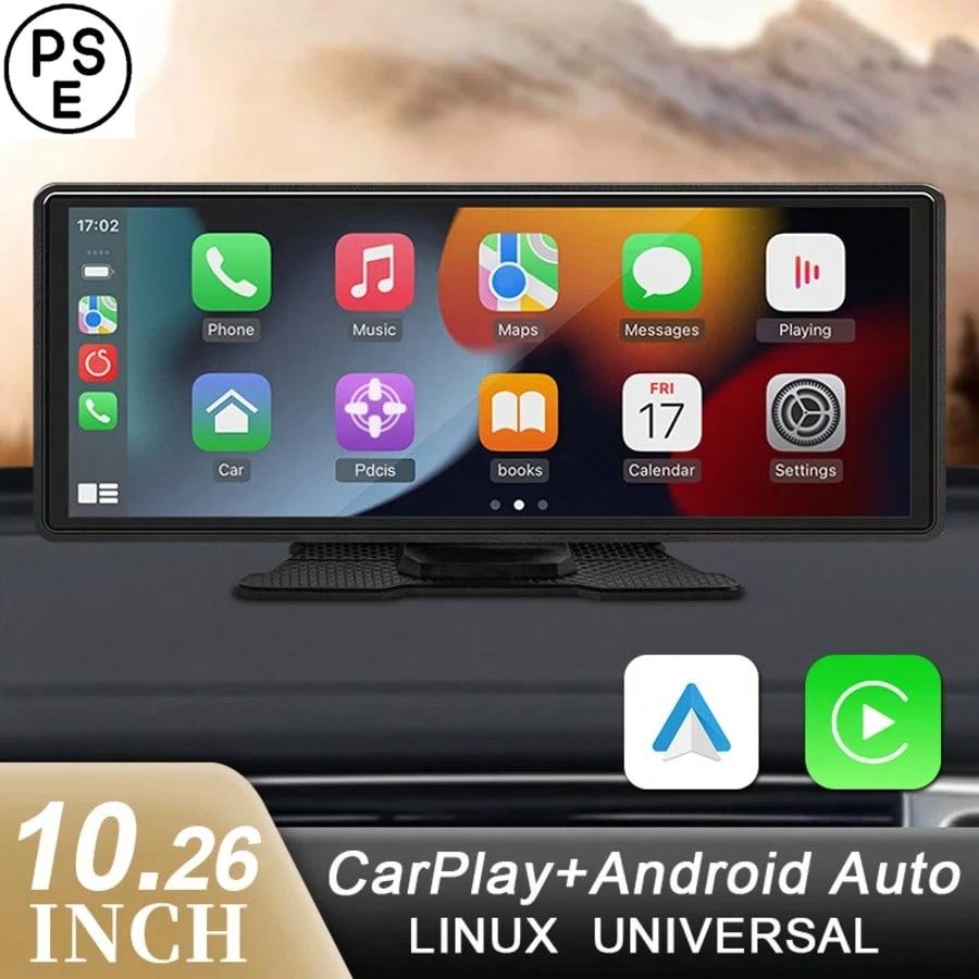 HIPPCRON ポータブルカースクリーン CarPlay & Android Auto 対応 高