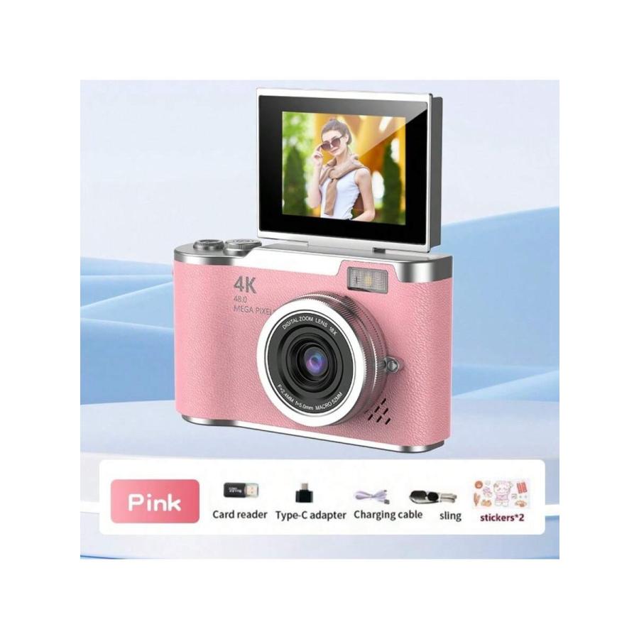 4K デジタルカメラ 本体 16倍ズーム F2.0 4K 高画質 コンパクトデジタルカメラ 5MP オートフォーカス 16 倍光学