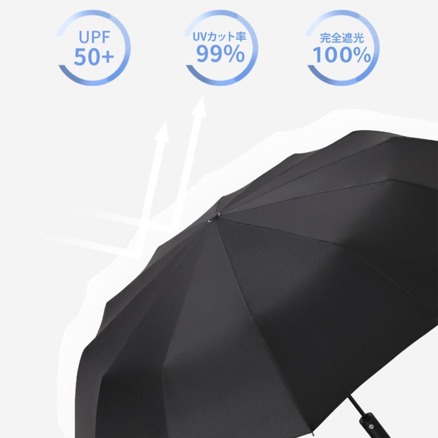 日傘 レディース 折りたたみ傘 傘 雨傘 超軽量 折り畳み傘 ワンタッチ 自動開閉 撥水加工 晴雨兼用 梅雨 6本骨 大きいサイズ ケース付き｜mk-digital｜10