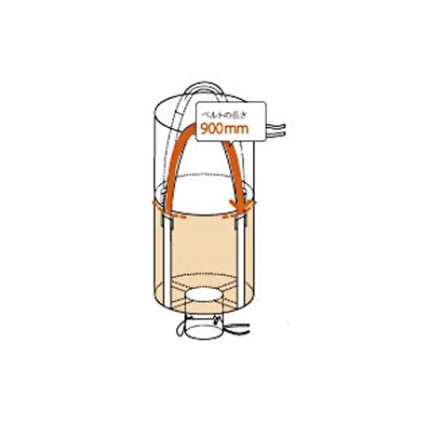 フレコンバッグ フレコン 容量300L 耐荷重1トン コンテナバッグ  バージン原料100％ 丸型 排出口あり 750KHR　10枚セット｜mk-grating｜06