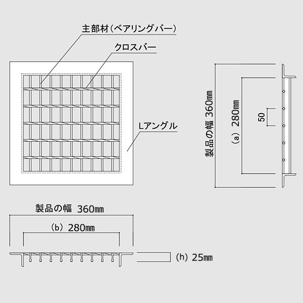 sou　ツインタイプの右のみ　蓋板付き　正面下側100ミリ仕様　送料込み SEM-2+TL60C | カラー舗装用みぞ蓋 | カネソウ株式会社 建設用