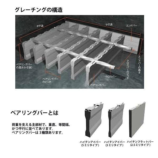 グレーチング 溝幅300mm用 みぞぶた 普通目 適用荷重 T2 ノンスリップ LSハイテン 側溝用 400x993x25　【個人宅配送不可】｜mk-grating｜05