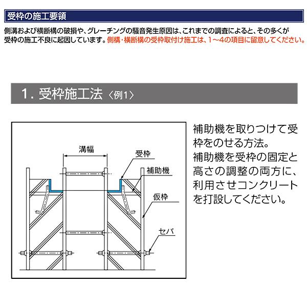 ますぶた 四方落し込み グレーチング蓋 ます穴 500mm T-25 規格 細目 LNHFA385-55 【個人宅配送不可】 | マキテック | 03