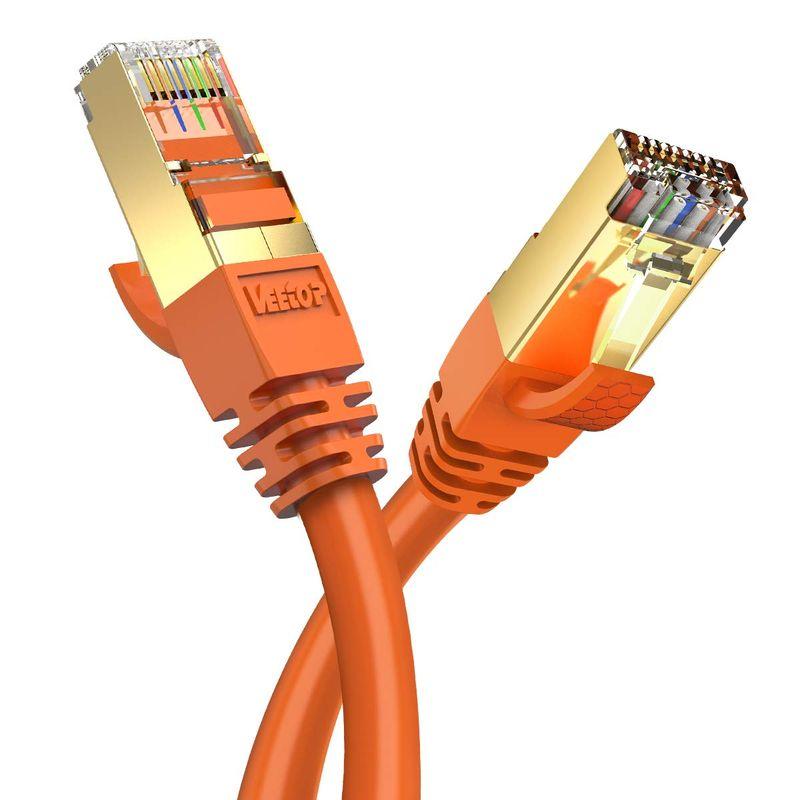 CAT8 LANケーブル8ケーブル40GBASE-T 2000MHz 通販 1M KASIMO LANケーブル CAT8 カテゴリ-8 26AWG 40Gbps 2000MHz 超高速 有線ケーブル SFTP RJ4