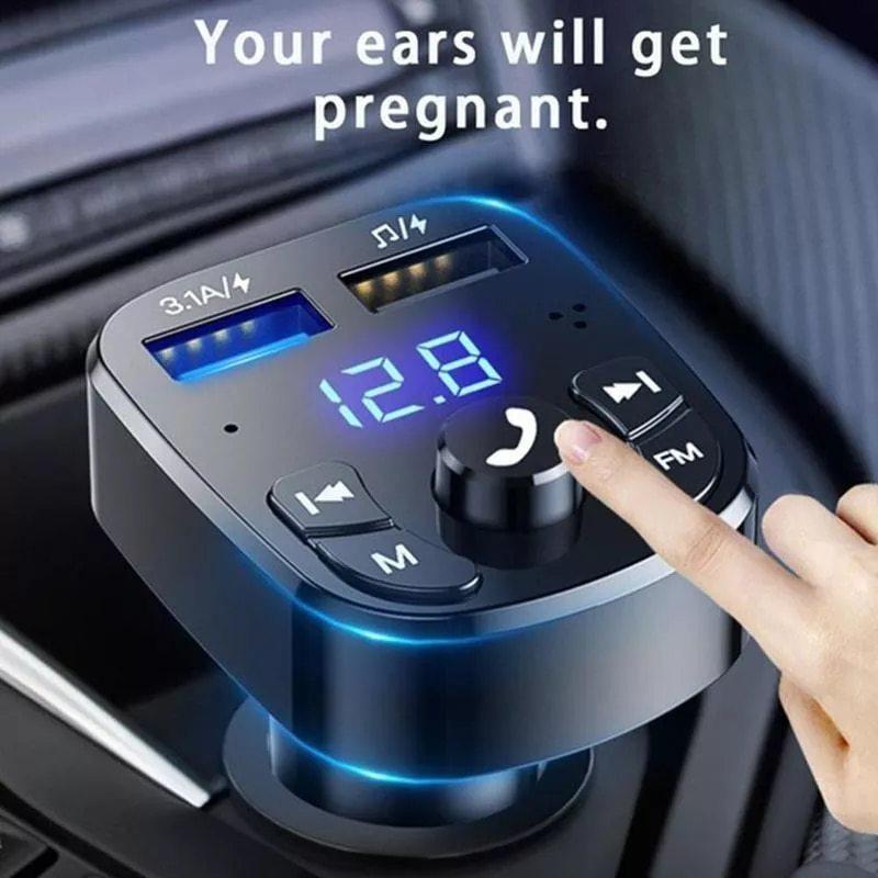 Fmトランスミッターbluetoothワイヤレスカーキットhandfreeデュアルusb車 充電器2 1a Mp3音楽tfカードuディスク Auxプレ 初回限定 Mp3音楽tfカードuディスク