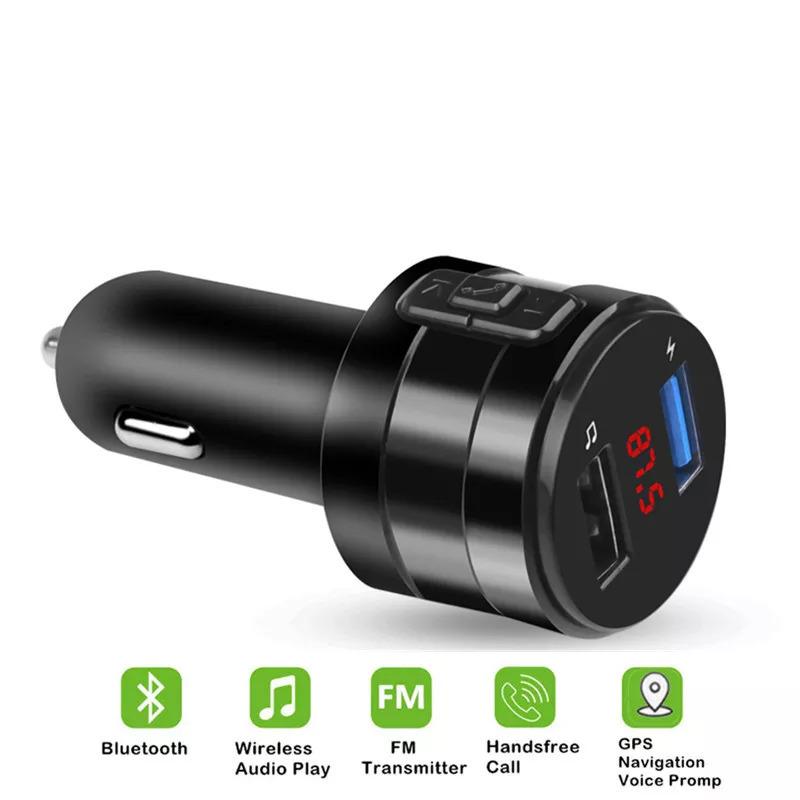 Bluetooth Fmトランスミッターワイヤレスカーラジオアダプタ車mp3プレーヤー3 1aデュアルusb車 充電器ハンズフリーカーキット おすすめ