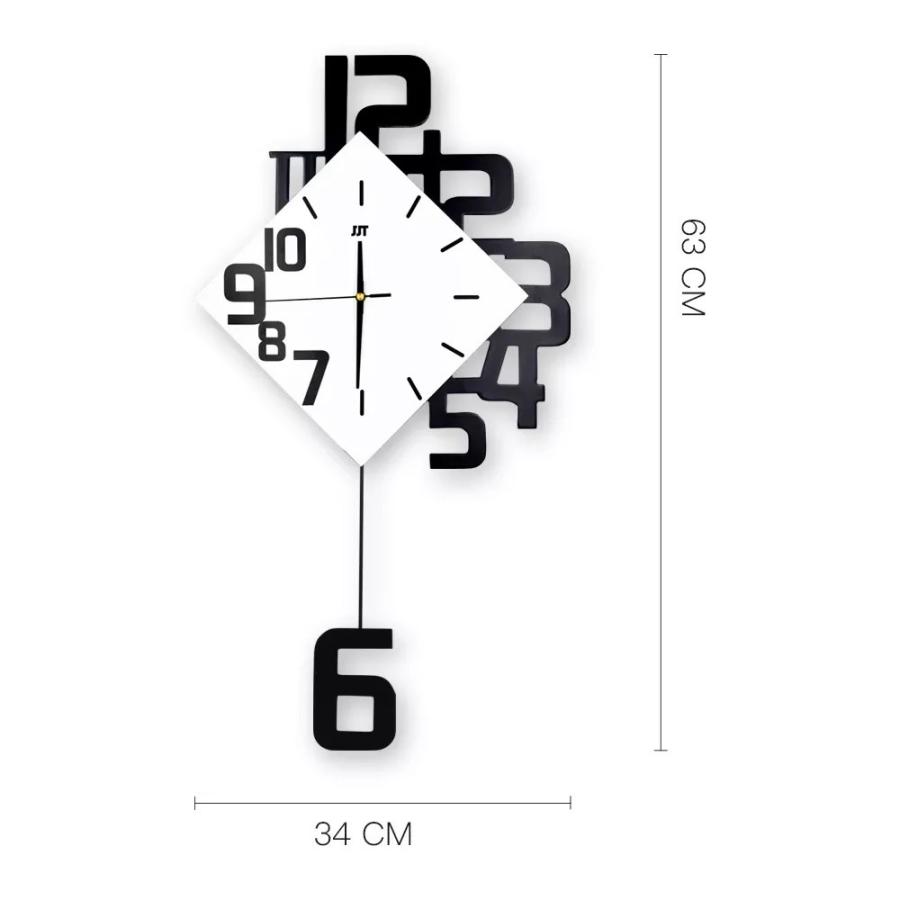 新規購入 スイング壁時計モダン デザイン北欧スタイル リビングルーム 壁時計家 装飾モダン 的 サイレントウォールクロック 掛け時計、壁掛け時計 -  sistemadomdelivery.com.br