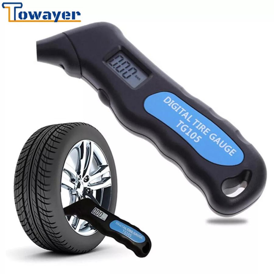 デジタルカータイヤ空気圧計 今ダケ送料無料 デジタルlcdディスプレイ付きメーター 車 トラック B2 Th805 オートバイ
