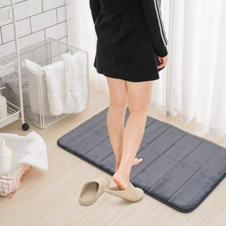 送料0円 お風呂 バス用品 ホーム キッチン Ashmore バスマット メモリーフォーム 低反発 高密度 吸水 速乾 足拭きマット お風呂マット Www Threeriversofs Com