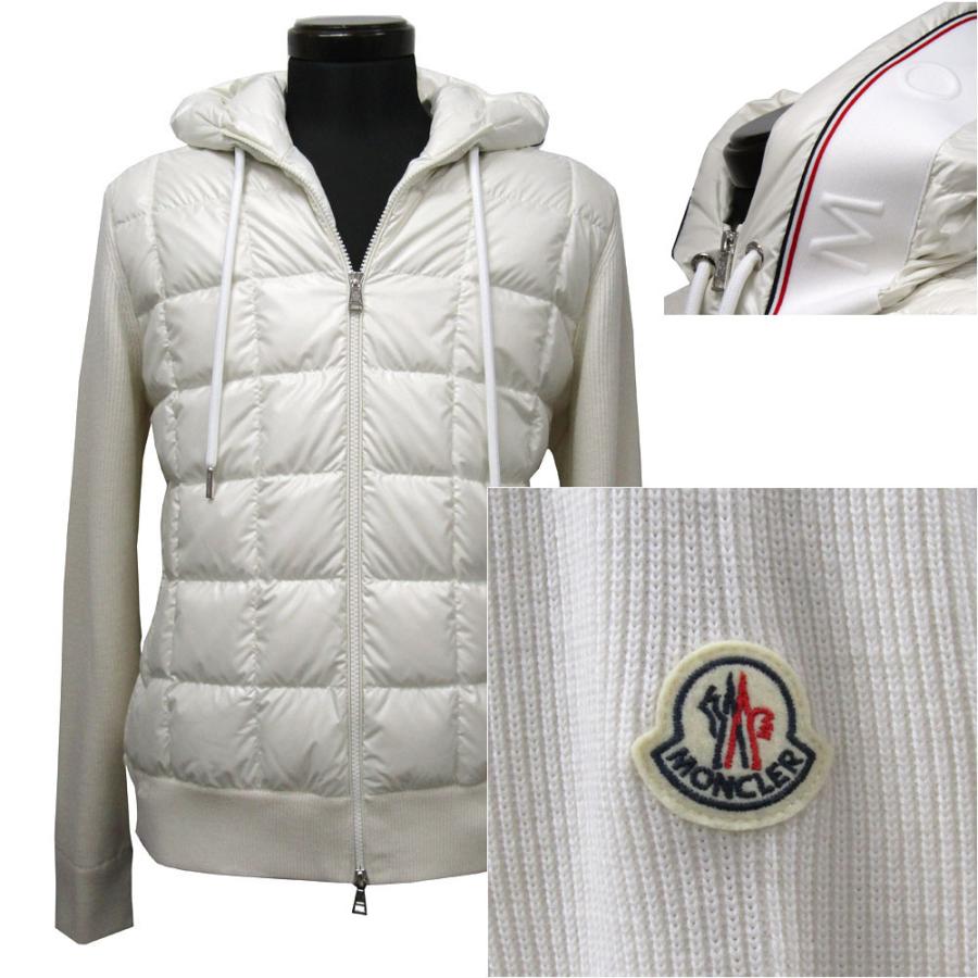 MONCLER モンクレール アウター ブルゾン ニット ホワイト グレー