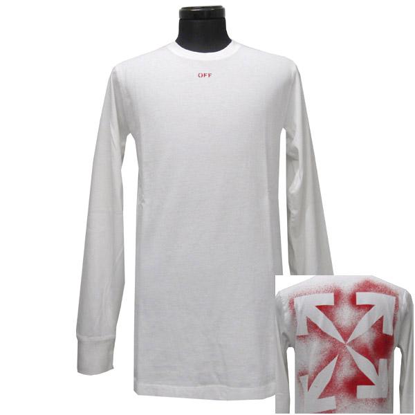 オフホワイト OFF WHITE ロングTシャツ ロンT メンズ(26002)