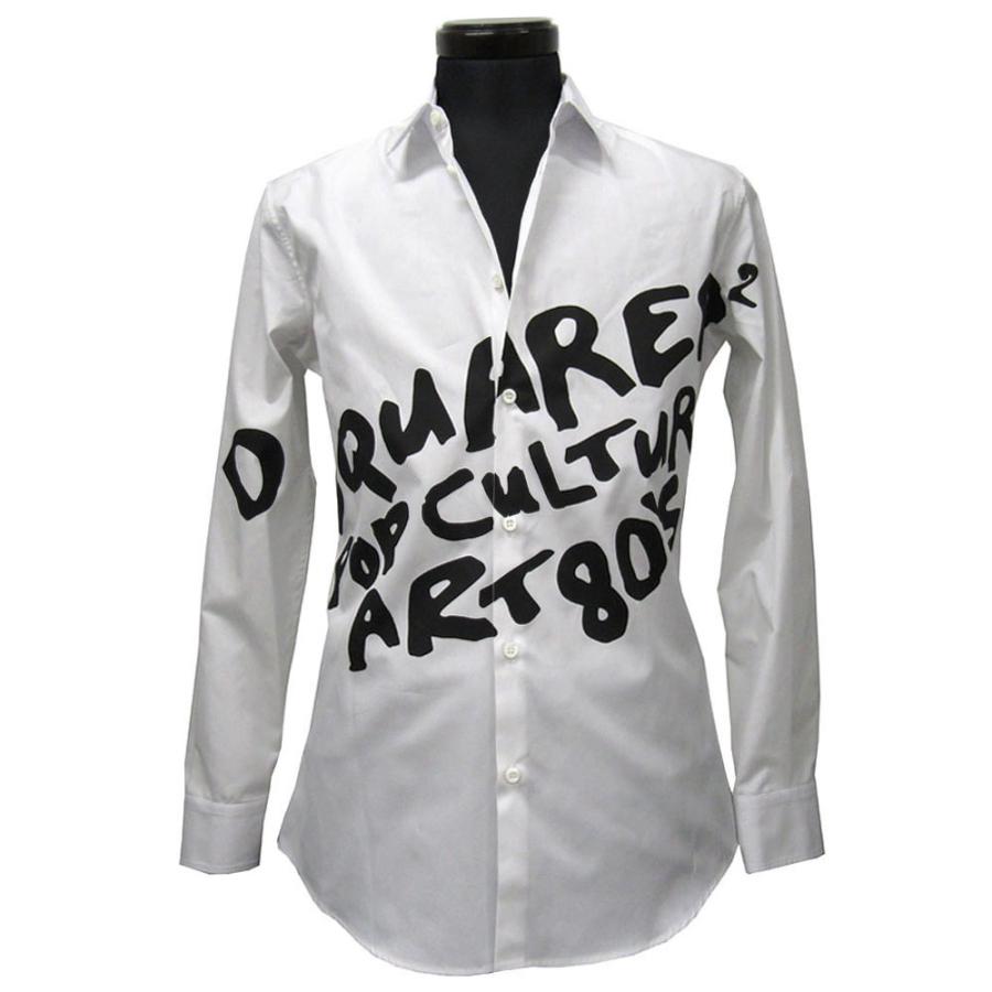 ディースクエアード DSQUARED2 シャツ 長袖 コットン ロングスリーブ 