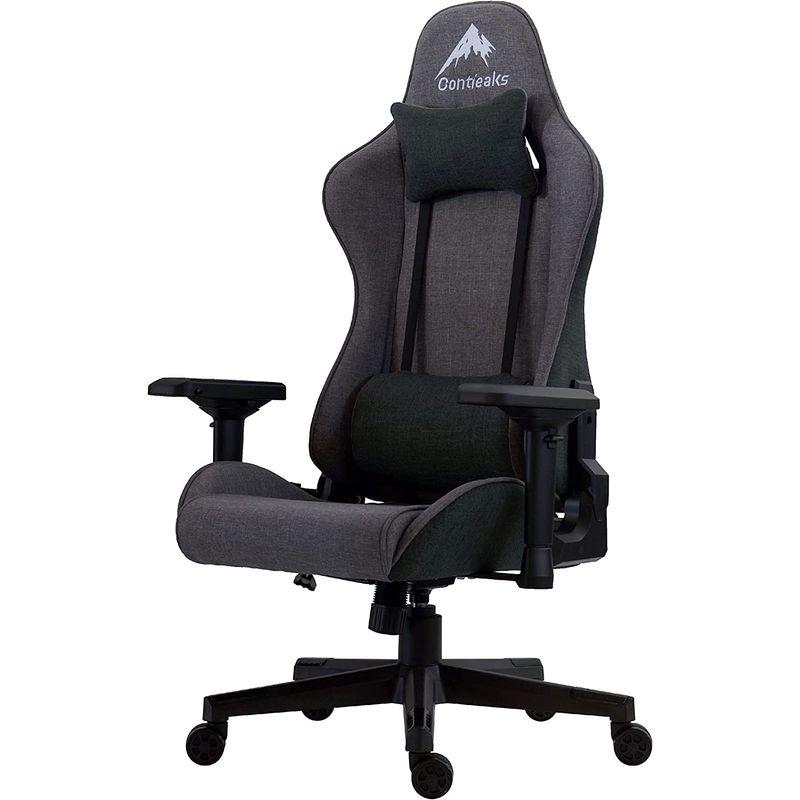 超大特価 Contieaks(コンティークス) ゲーミングチェア シャスティーナ 幅71.5×奥行71.5- V2 ファブリック グレー 347812 オフィスチェア 会議用チェア 会議用チェア KC-160C モスグリーン 品番 B02664C8 イナバ 稲葉