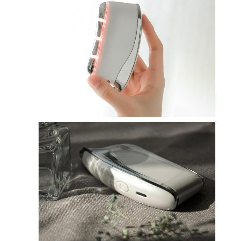 ⭐︎フェイスホット&コールド⭐︎emsマッサージ⭐︎肌引き締め、リフトアップ⭐︎ NIPLUX 美顔の秘訣は頭筋から 電気ブラシ 美顔器 EMS LIFT BRUSH