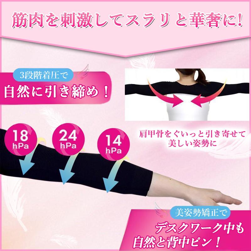 スリムフェザー 二の腕着圧インナー 二の腕シェイパー 二の腕 着 スリムフェザー 二の腕着圧インナー 二の腕シェイパー 二の腕 着