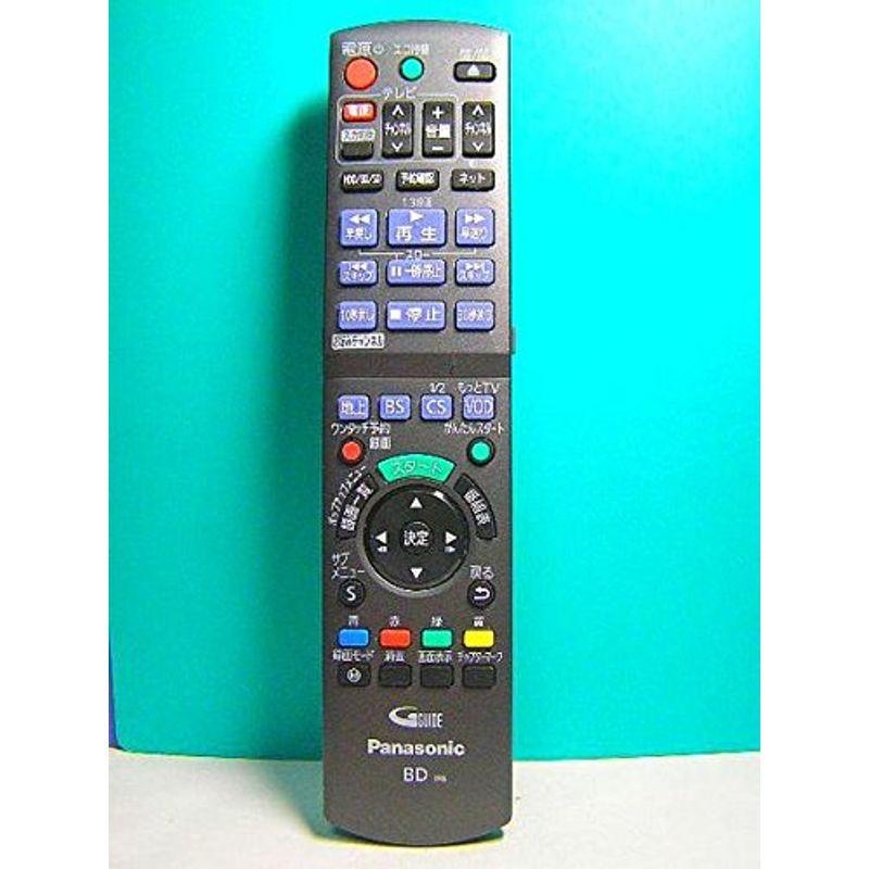 美品PanasonicパナソニックBDブルーレイリモコンN2QBYB000014 Panasonic BD レコーダー リモコン N2QBYB000014 Panasonic BD