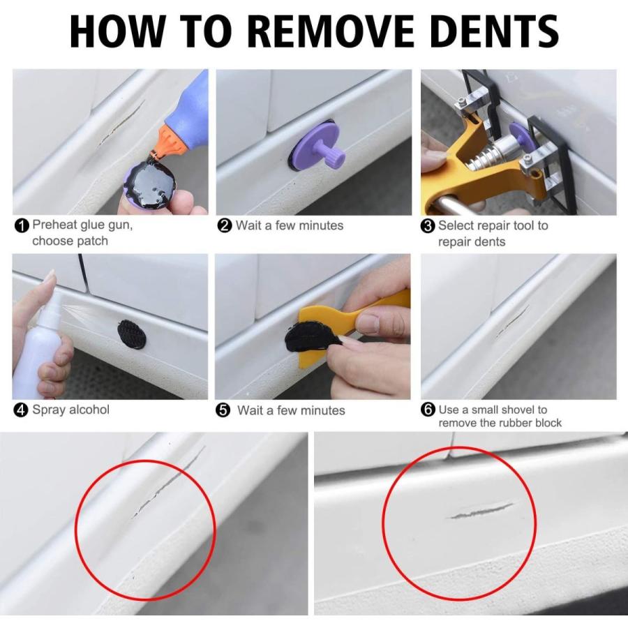 完売 デントリペアツール Bluefire 凹み直し 車 へこみ直し修理キット バキュームリフター 引っ張り工具 グルーガン 凹み吸盤 デントリペ 新発売の Zoetalentsolutions Com