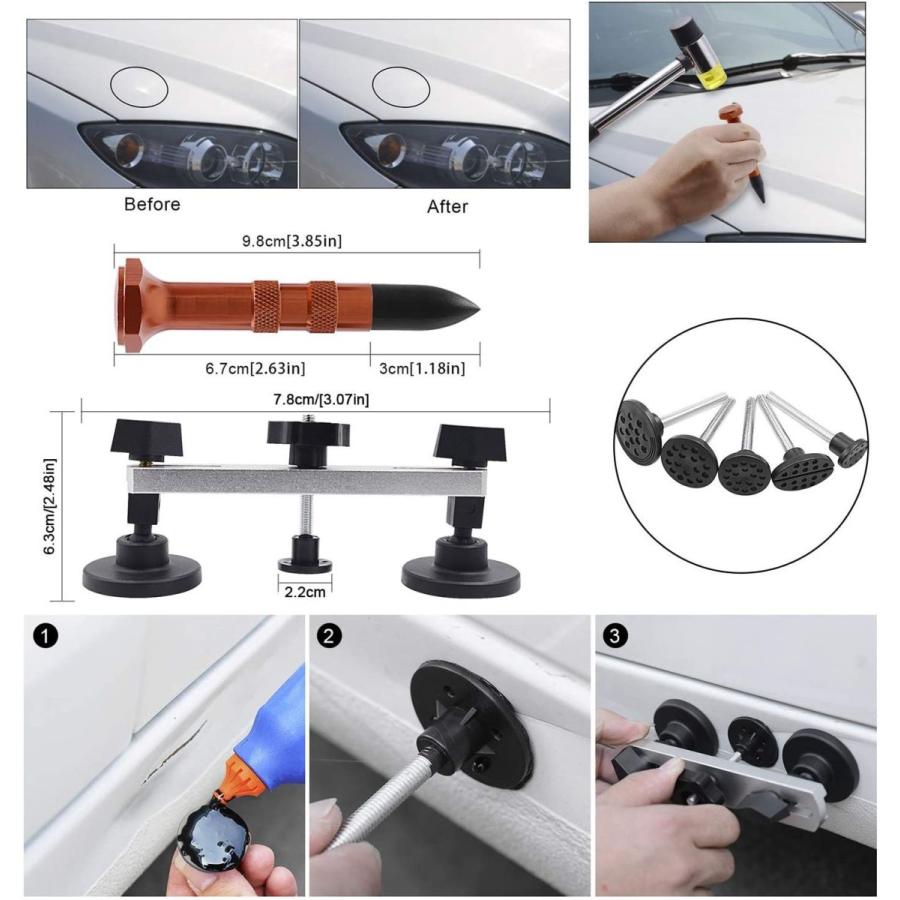 完売 デントリペアツール Bluefire 凹み直し 車 へこみ直し修理キット バキュームリフター 引っ張り工具 グルーガン 凹み吸盤 デントリペ 新発売の Zoetalentsolutions Com