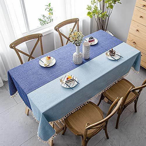 代引不可 Chozan テーブルクロス コットンリネン材質 耐用 肌触り良い タッセルエッジ おしゃれ 汚れ防止 インテリア キ 偉大な Turningheadskennel Com