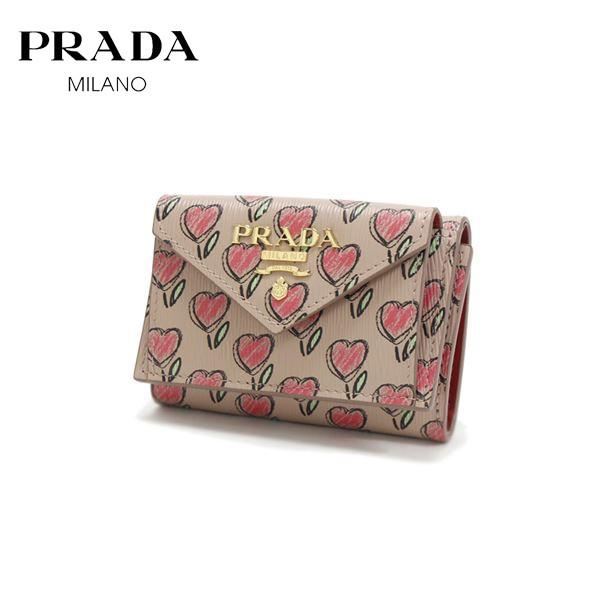 三つ折り財布 レディース レディース カジュアル Vitello プラダ Move Wallet Love F0236 1mh021 2ci3 Prada Love Cipria 1mh021 2ci3 F0236 Mk Collection