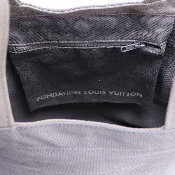 ルイヴィトン トートバッグ メンズ レディース 美術館限定 フォンダシオン LOUIS VUITTON ジッパー付きポケット グレー 2000000020372_6