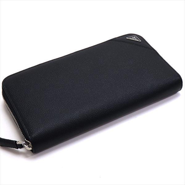 美品　PRADA ブラック 長財布　ラウンドファスナー　2ML317 箱付き PRADA - PRADA/サフィアーノラウンドファスナー長財布/ブラック