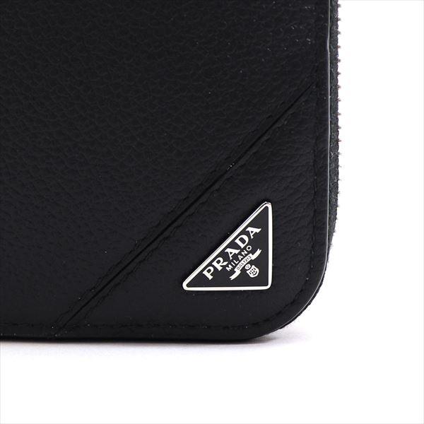 PRADA プラダ 長財布 メンズ Wallet ラウンドファスナー ネロ