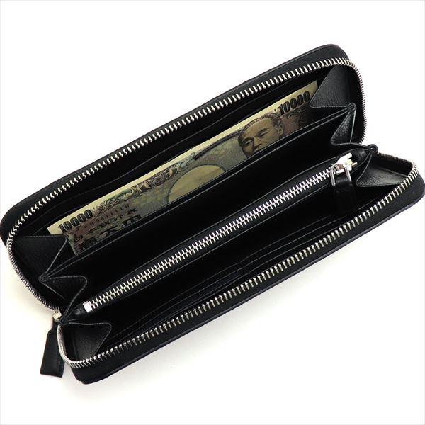 PRADA ブラック レザー ラウンドジッパー長財布 PRADA プラダ 長財布 メンズ Wallet ラウンドファスナー ネロ