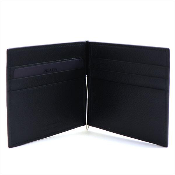 PRADA プラダ 二つ折り財布 メンズ Wallet ネロ ブラック 2MN077