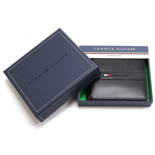 トミーヒルフィガー 二つ折財布 メンズ 小銭入れ付き TOMMY HILFIGER Wallet ブラック 31TL25X001 001 ギフトラッピング無料｜mkcollection｜09