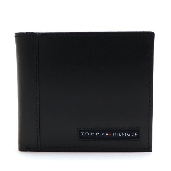 トミーヒルフィガー 二つ折財布 メンズ 小銭入れ付き TOMMY HILFIGER Wallet ブラック 31TL25X023 001 ギフトラッピング無料｜mkcollection｜02