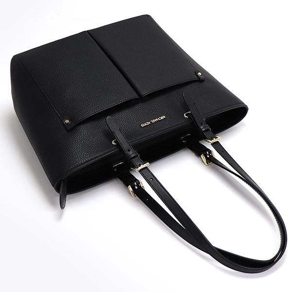 極美品✨マイケルコース　MICHAEL KORS プリーツ　トートバッグ　黒 マイケルコース トートバッグ レディース ブラック MICHAEL KORS