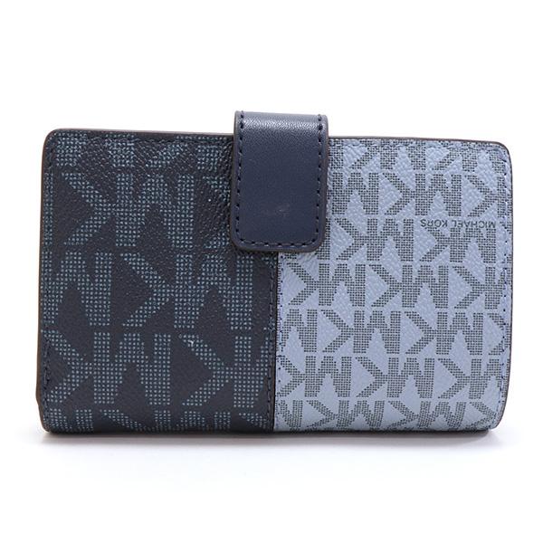 【未使用品】マイケルコース MK CHARM 二つ折り財布 ネイビー マイケルコース 二つ折り財布 レディース MICHAEL KORS Wallet