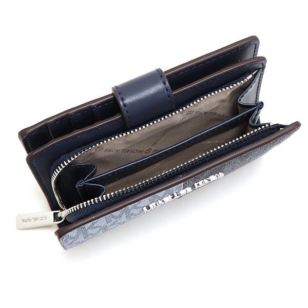 【未使用品】マイケルコース MK CHARM 二つ折り財布 ネイビー 新品未使用 MICHAELKORS 二つ折り財布 未使用品】マイケルコース