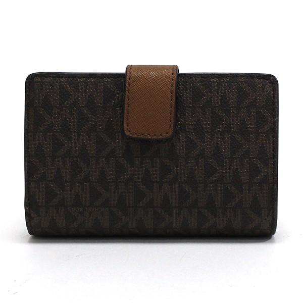 マイケルコース 二つ折り財布 レディース MICHAEL KORS シグネチャー ブラウン 35F8GTVF2B BROWN ギフトラッピング無料 | MICHAEL KORS | 02