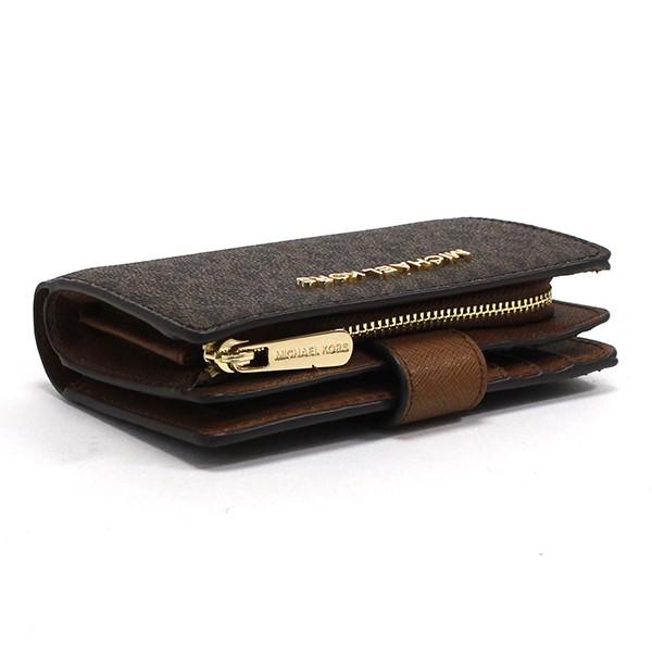 マイケルコース 二つ折り財布 レディース MICHAEL KORS シグネチャー ブラウン 35F8GTVF2B BROWN ギフトラッピング無料 | MICHAEL KORS | 03