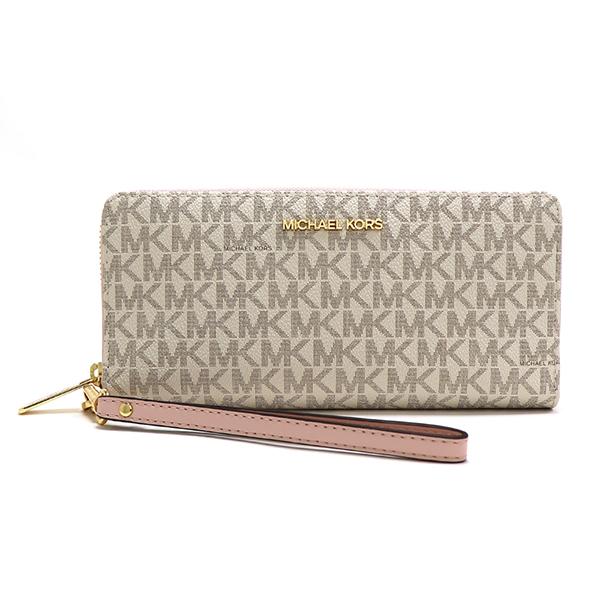MICHEAL KORS フラットマルチ 長財布 バニラ 35F8GTVW98 マイケルコース 二つ折り財布 レディース MICHAEL KORS Wallet