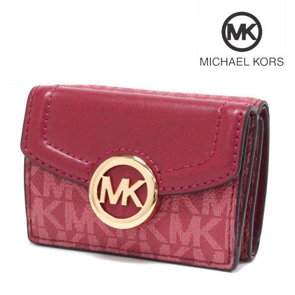 マイケルコース 三つ折り財布 レディース レディース カジュアル Michael Kors Wallet 35t0gftp0b 三つ折り財布 Berry
