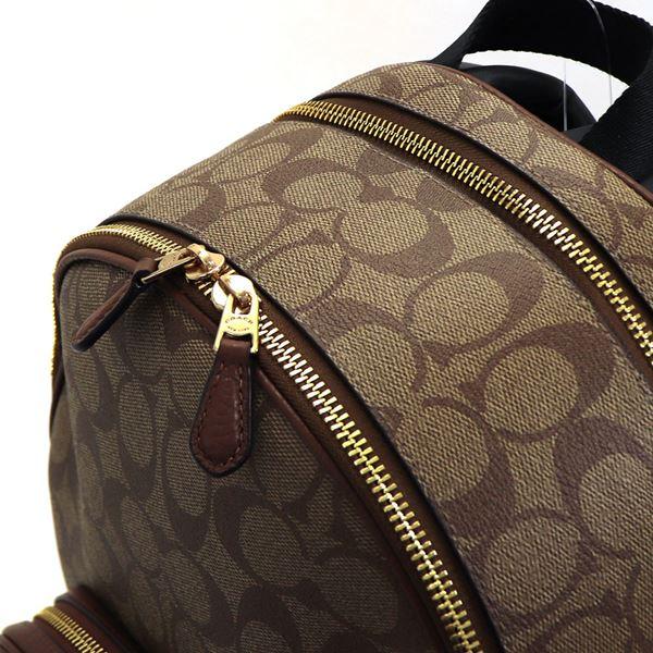 【新品未使用】コーチ リュック シグネチャー C2002 ベージュ Brandol / COACH コーチ リュックサック シグネチャー コーティング