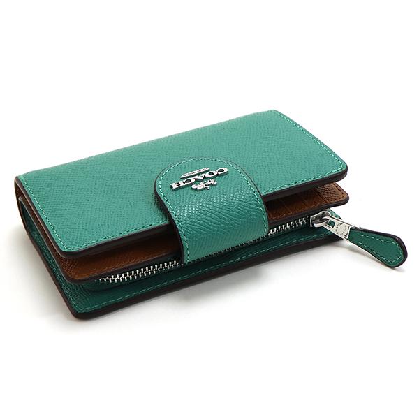 68 美品 COACH コーチ 2つ折り財布 COACH（コーチ） 二つ折り財布 レディース COACH Wallet 6390 SVAEE