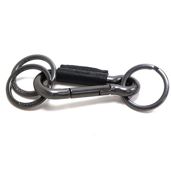 紙袋＆箱付 コーチ　カラビナ　キーリング　キーホルダー　ブラック 紙袋＆箱付 コーチ カラビナ キーリング キーホルダー ブラック