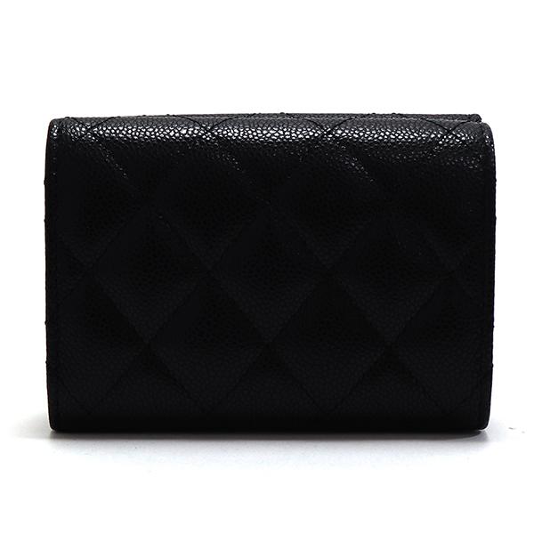 CHANEL コンパクト財布 Classic zipped coin purse - Grained calfskin & silver-tone metal