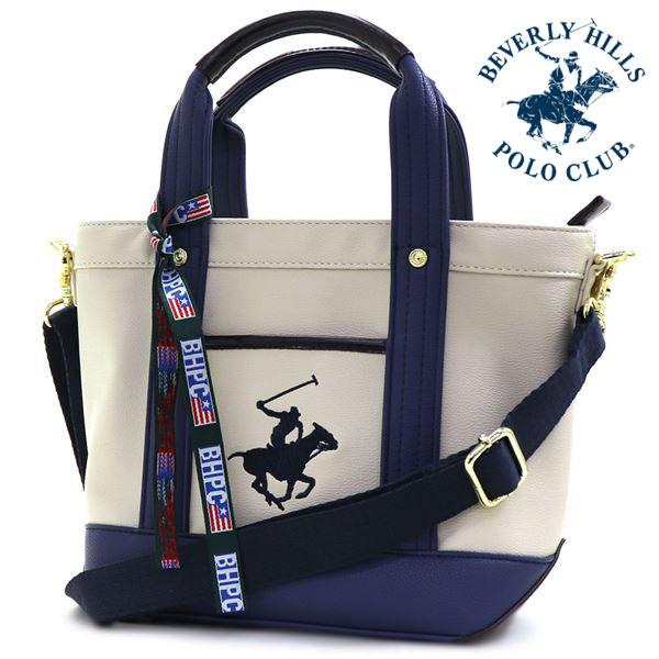 クリスマスセール ビバリーヒルズポロクラブ ショルダーバッグ レディース 正規品 BEVERLY HILLS POLO CLUB ハンドバッグ 2Way ホワイト BH2006N BEVERLY HILLS POLO CLUB（ビバリーヒルズポロクラブ） ショルダー