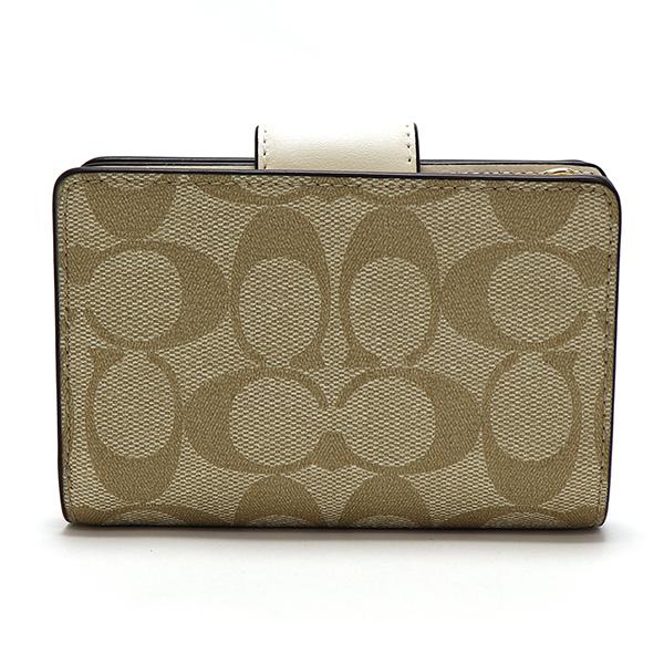 COACH 二つ折り財布 C0082/MIDC ホワイトカーキ COACH（コーチ） コーチアウトレット 二つ折り財布 C0082 レディース