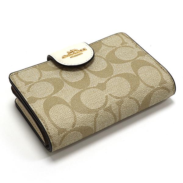 COACH　コーチ　C0082　二つ折り財布　ライト　カーキ×チョーク Amazon | [コーチ] COACH 財布(二つ折り財布) FC0082 C0082